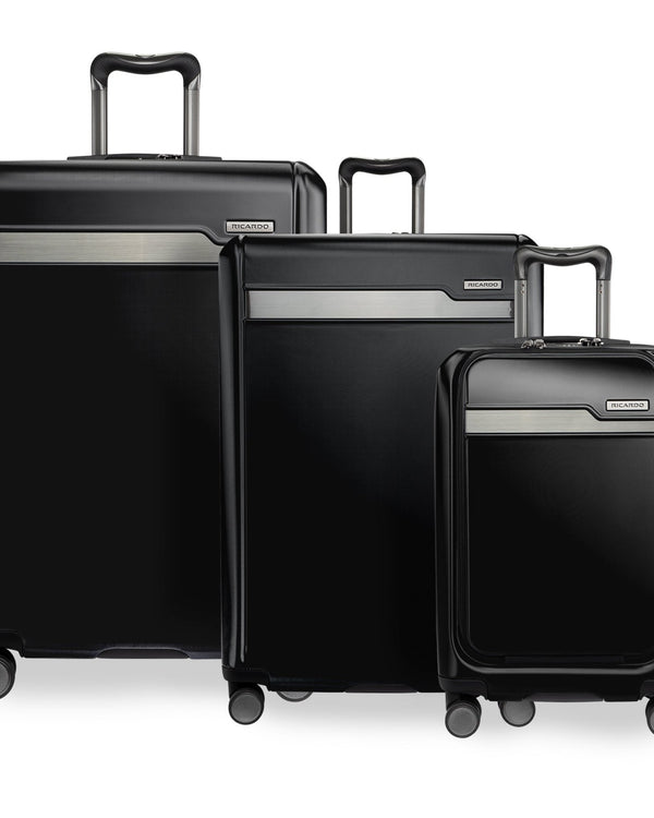 Ricardo Beverly Hills Brentwood Brentwood Hardside 3-Piece Set with FastAccess Carry-On Onyx