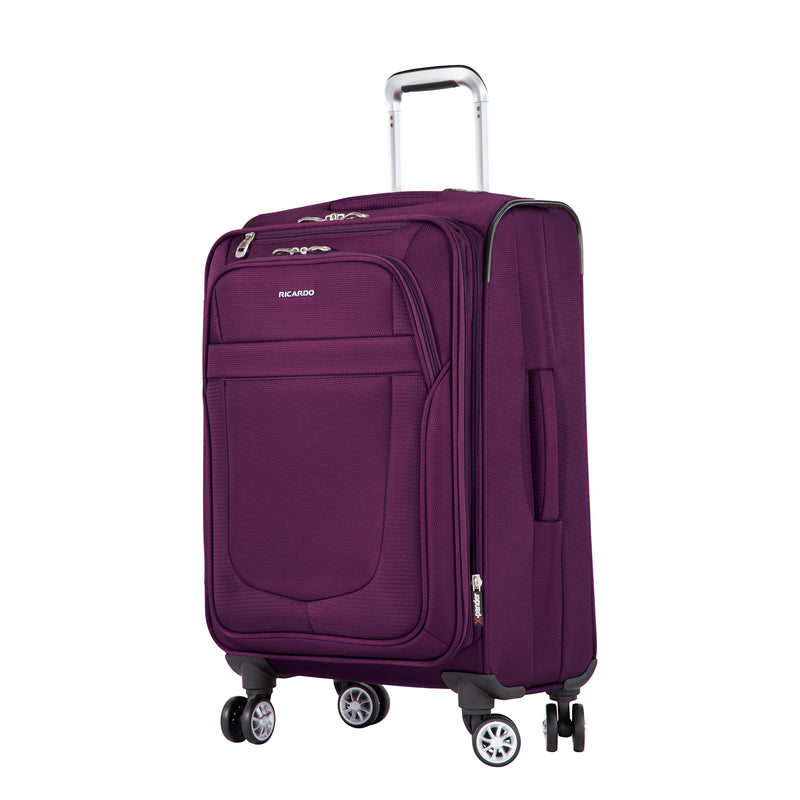Ricardo Beverly Hills Hermosa Hermosa Softside Carry-On Expandable Spinner Royal Purple