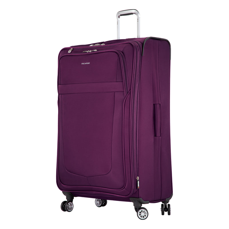 Ricardo Beverly Hills Hermosa Hermosa Softside Large Check-In Expandable Spinner Royal Purple