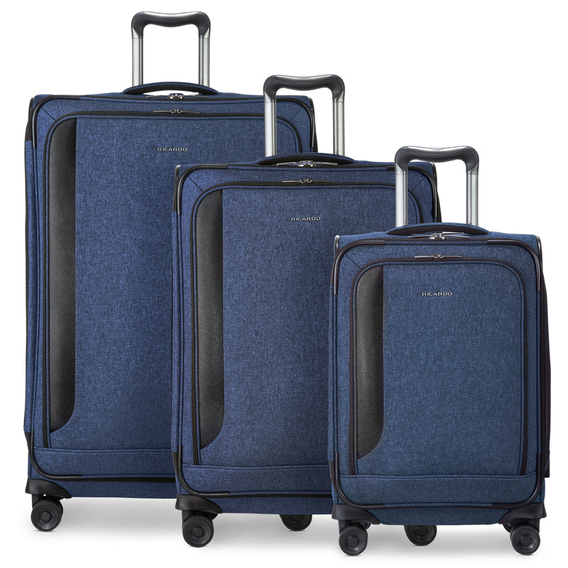 Ricardo Beverly Hills Malibu Bay 3.0 Malibu Bay 3.0 Softside 3-Piece Set Astral Blue