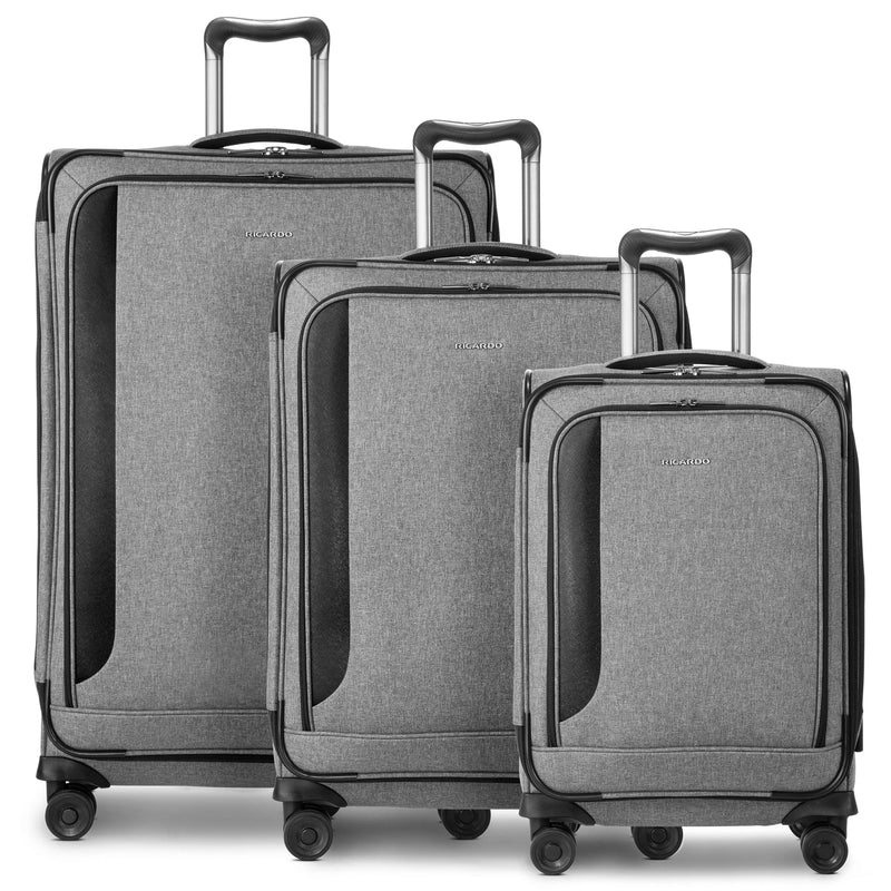 Ricardo Beverly Hills Malibu Bay 3.0 Malibu Bay 3.0 Softside 3-Piece Set Stellar Gray