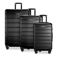 Ricardo Beverly Hills Cambria Cambria Hardside 3-Piece Set Black Pearl