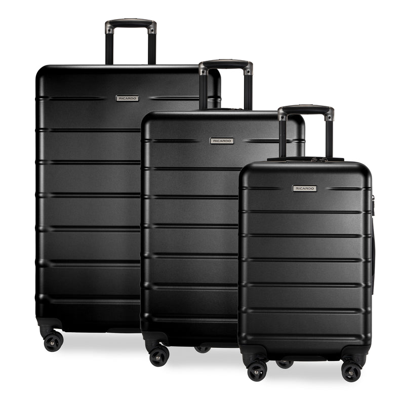 Ricardo Beverly Hills Cambria Cambria Hardside 3-Piece Set Black Pearl