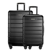 Ricardo Beverly Hills Cambria Cambria Hardside 2-Piece Set (20" Carry-on & 25" Medium Checked) Black Pearl