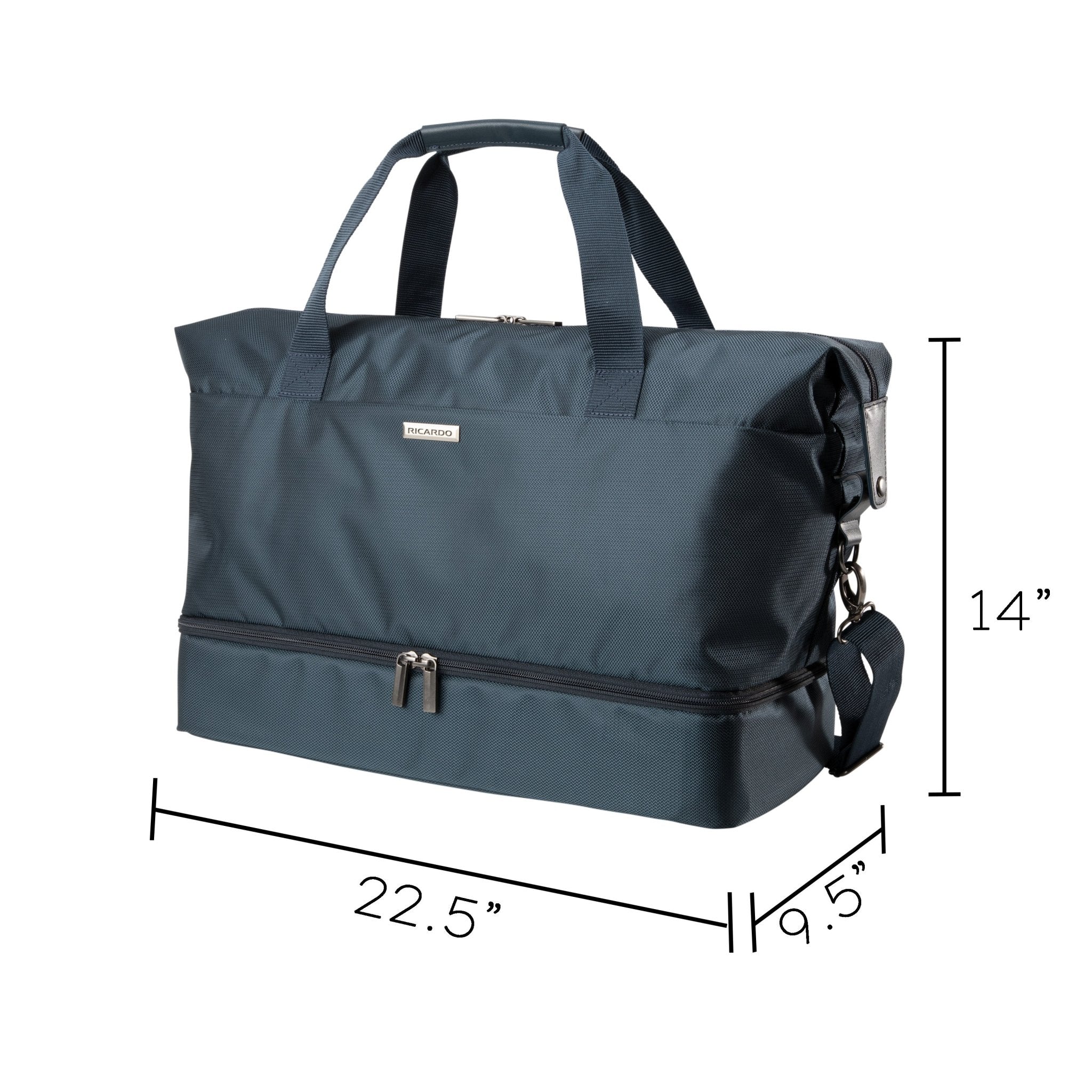 Avalon Drop-Bottom Weekender Duffel - 38L | Ricardo Luggage