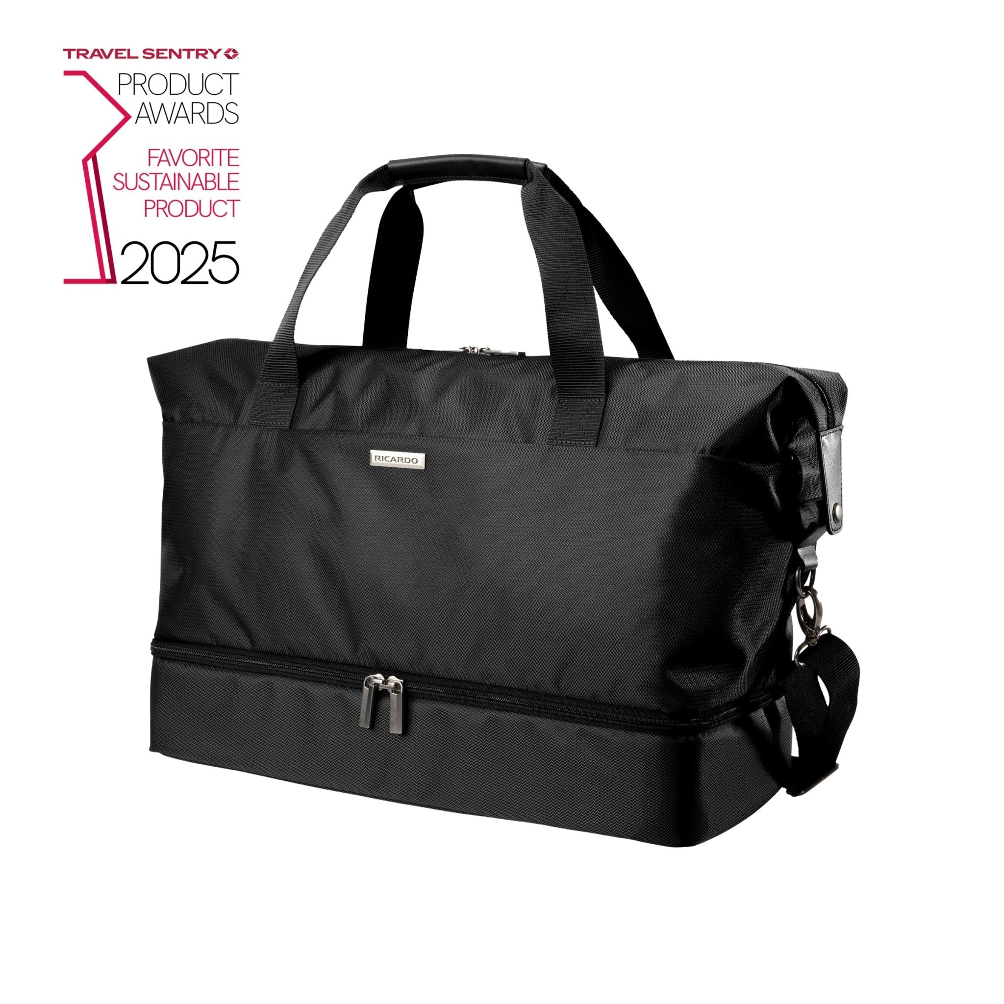 Ricardo Beverly Hills Avalon Avalon Drop-Bottom Weekender Duffel - 38L (Arrivia Exclusive) Black