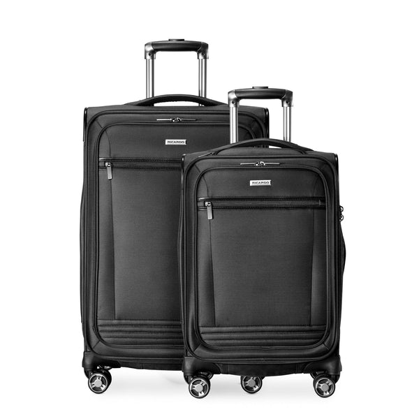 Ricardo Beverly Hills Avalon Avalon Softside 2-Piece Set (20" Carry-on & 28" Large Checked) Black