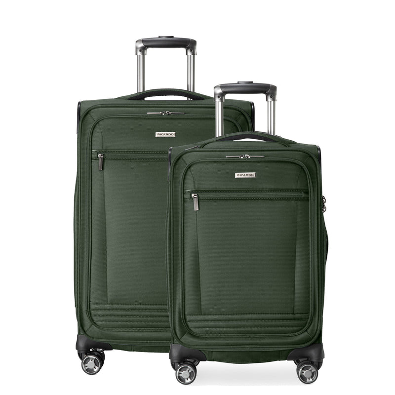 Ricardo Beverly Hills Avalon Avalon Softside 2-Piece Set (20" Carry-on & 28" Large Checked) Juniper Green