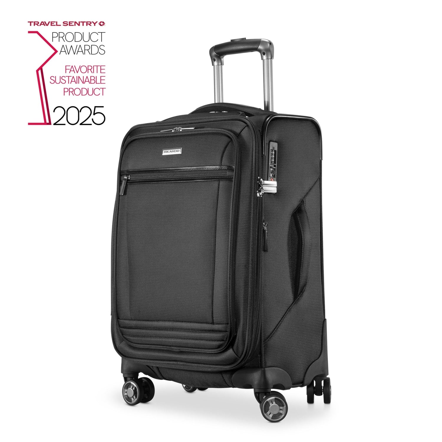 Ricardo Beverly Hills Avalon Avalon Softside Carry-On Expandable Spinner (Arrivia Exclusive) Black