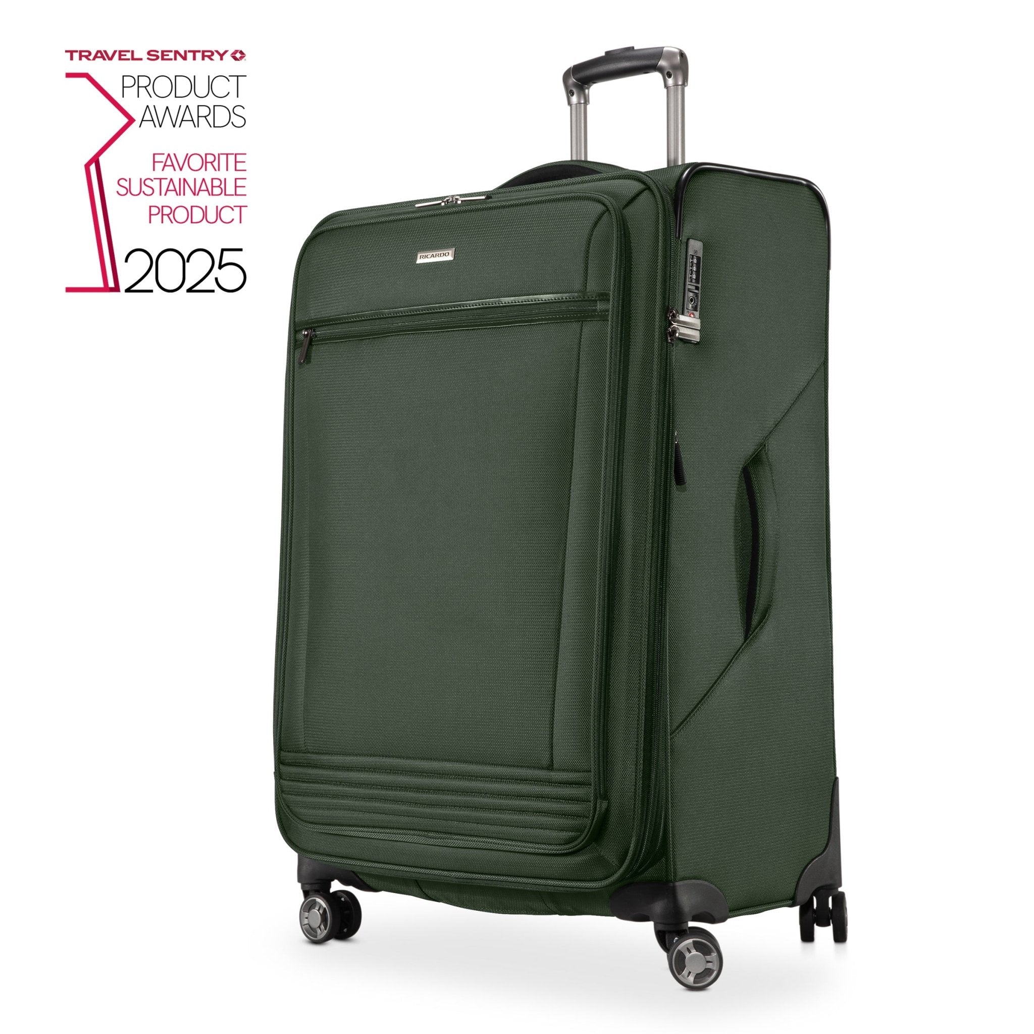 Ricardo Beverly Hills Avalon Avalon Softside Large Check-In Expandable Spinner Juniper Green