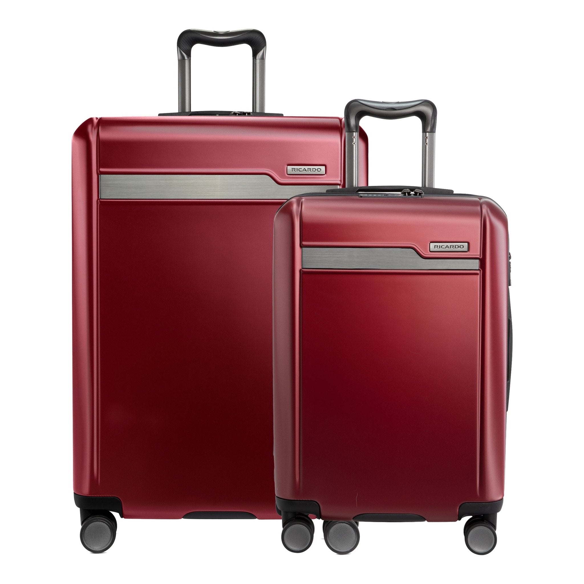 Ricardo Beverly Hills Brentwood Brentwood Hardside 2-Piece Set (21" Carry-On & 25" Medium Check-In) Crimson