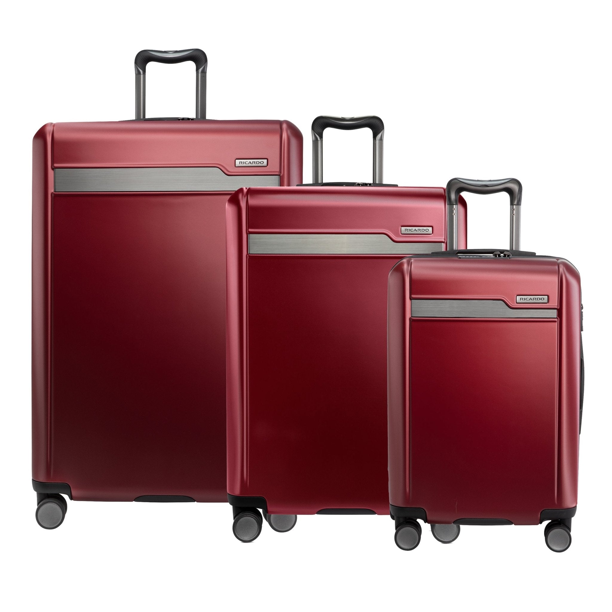 Ricardo Beverly Hills Brentwood Brentwood Hardside 3-Piece Set Crimson