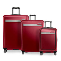 Ricardo Beverly Hills Brentwood Brentwood Hardside 3-Piece Set with FastAccess Carry-On Crimson