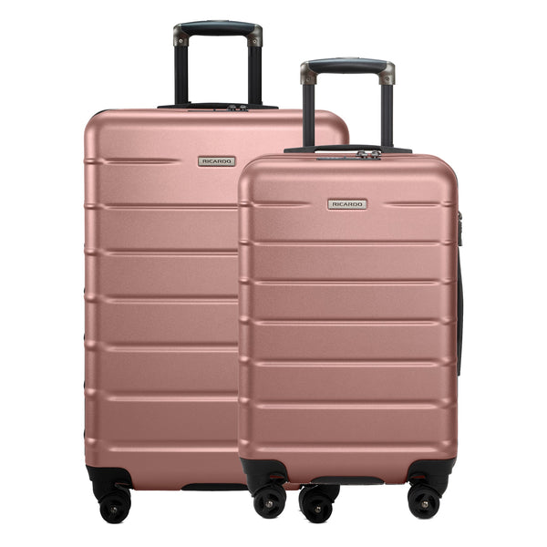Ricardo Beverly Hills Cambria Cambria Hardside 2-Piece Set (20" Carry-on & 24" Medium Checked) Rose Champagne