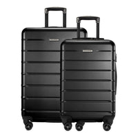 Ricardo Beverly Hills Cambria Cambria Hardside 2-Piece Set (20" Carry-on & 25" Medium Checked) Black Pearl