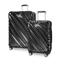 Ricardo Beverly Hills Laguna Laguna Hardside 2-Piece Set Expandable Spinner, (20" Carry-on & 28" Large Checked) Black