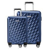 Ricardo Beverly Hills Melrose Melrose Hardside 2-Piece Set (21" Carry-On, 25" Medium Checked) Prussian Blue