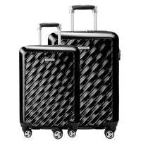 Ricardo Beverly Hills Melrose Melrose Hardside 2-Piece Set (21" Carry-On, 25" Medium Checked) Black