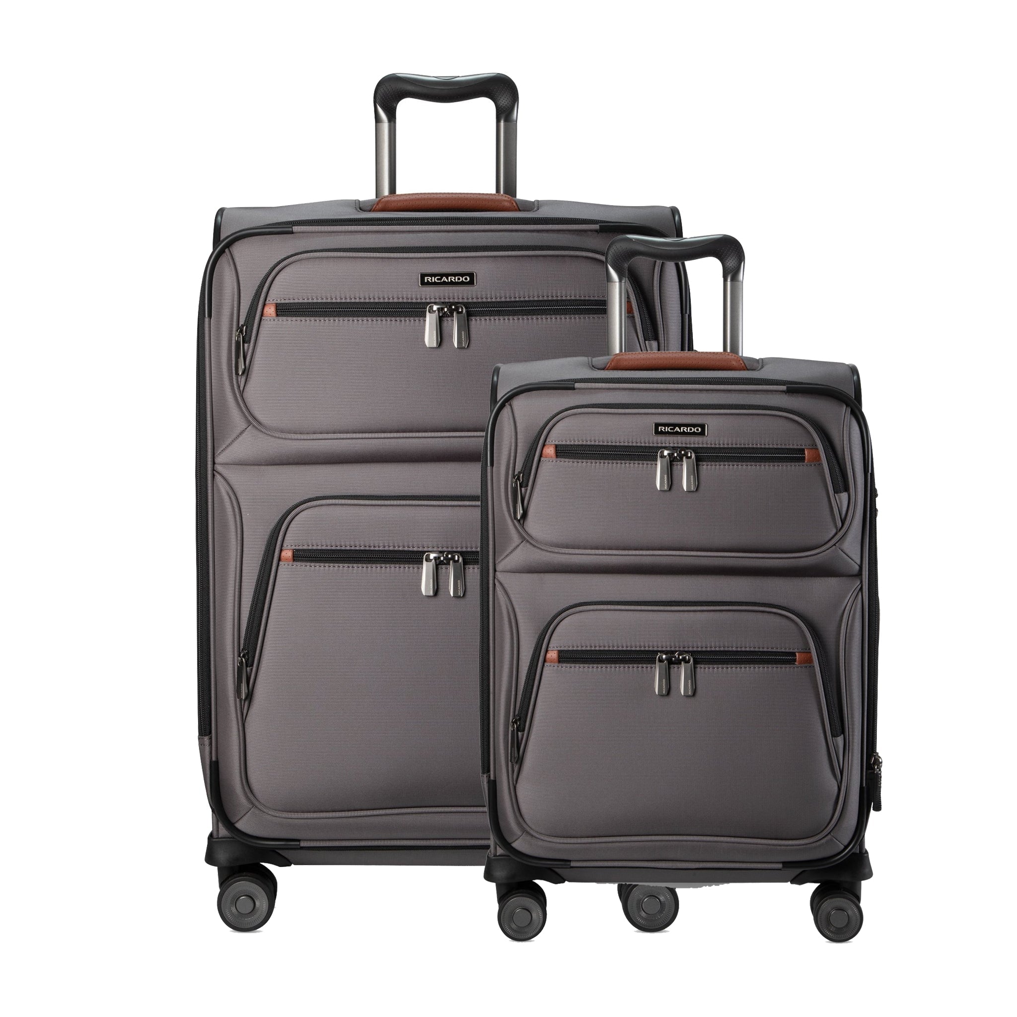 Ricardo Beverly Hills Montecito 3.0 Montecito 3.0 Softside 2-Piece Set (21" Carry-On & 25" Medium Check-In) French Grey