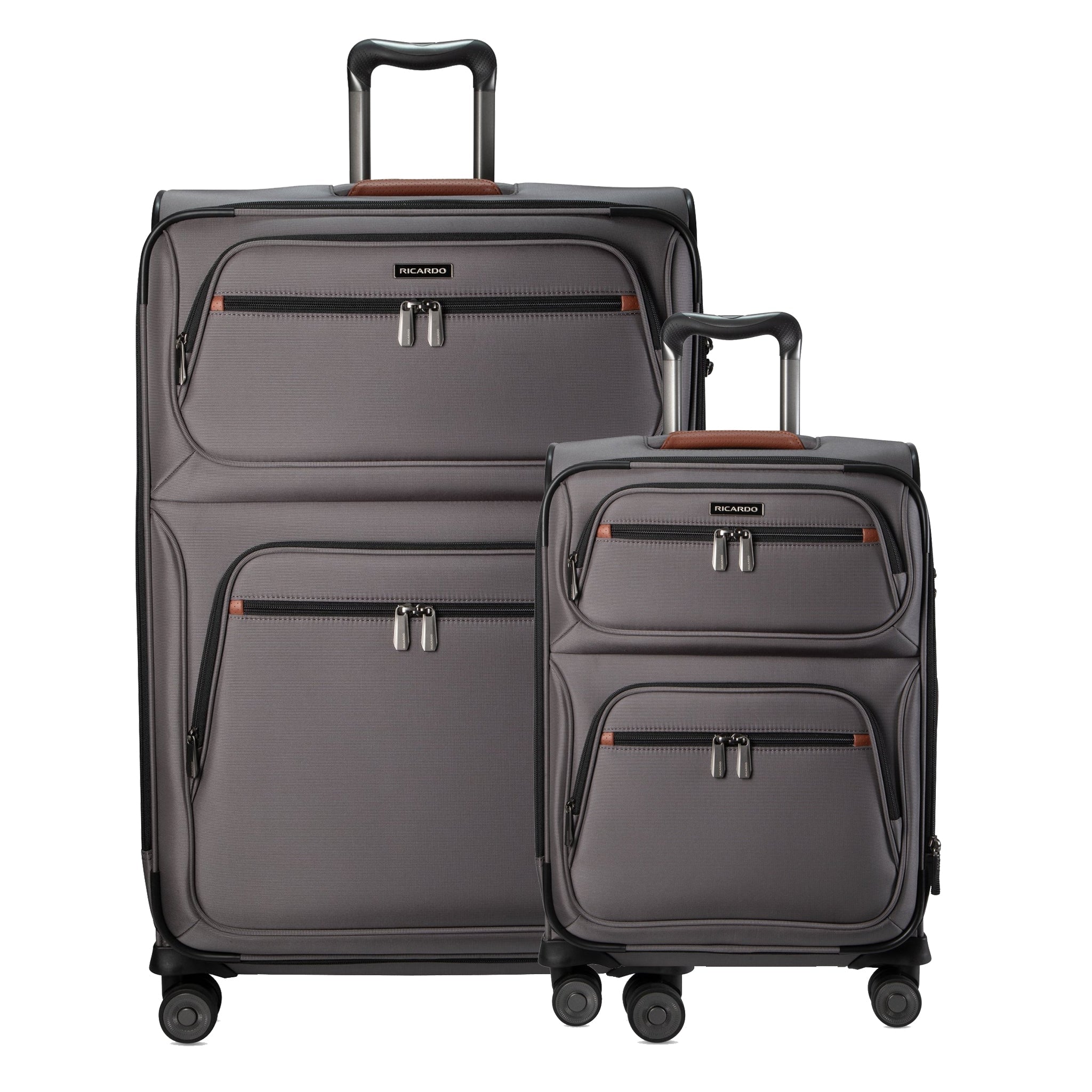Ricardo Beverly Hills Montecito 3.0 Montecito 3.0 Softside 2-Piece Set (21" Carry-On & 29" Large Check-In) French Grey
