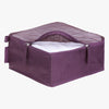 Essentials Small Packing Cube in Aubergine Open View~~Color:Aubergine~~Description:Opened