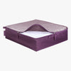 Essentials Large Packing Cube in Aubergine Open View~~Color:Aubergine~~Description:Opened