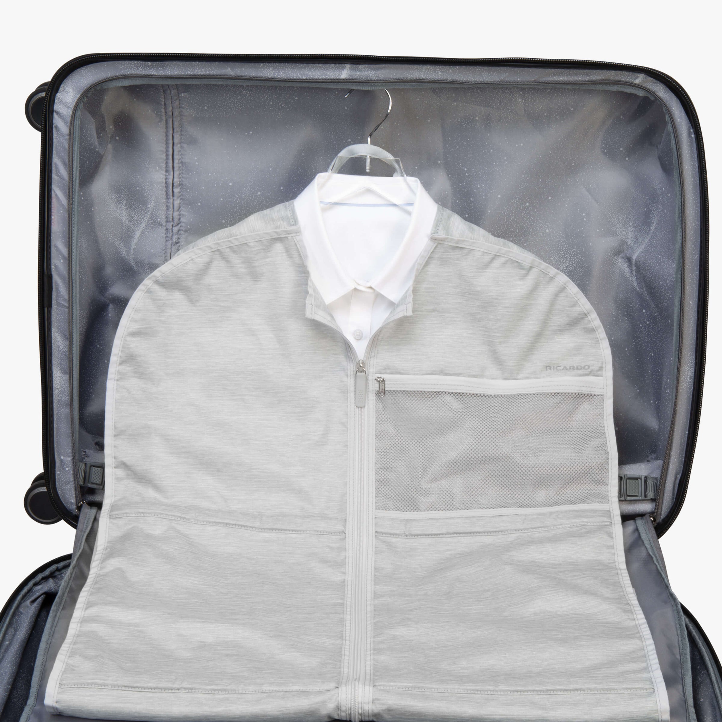 Essentials Large Garment Sleeve in Cloud Case View~~Color:Cloud~~Description:Packed for Travel