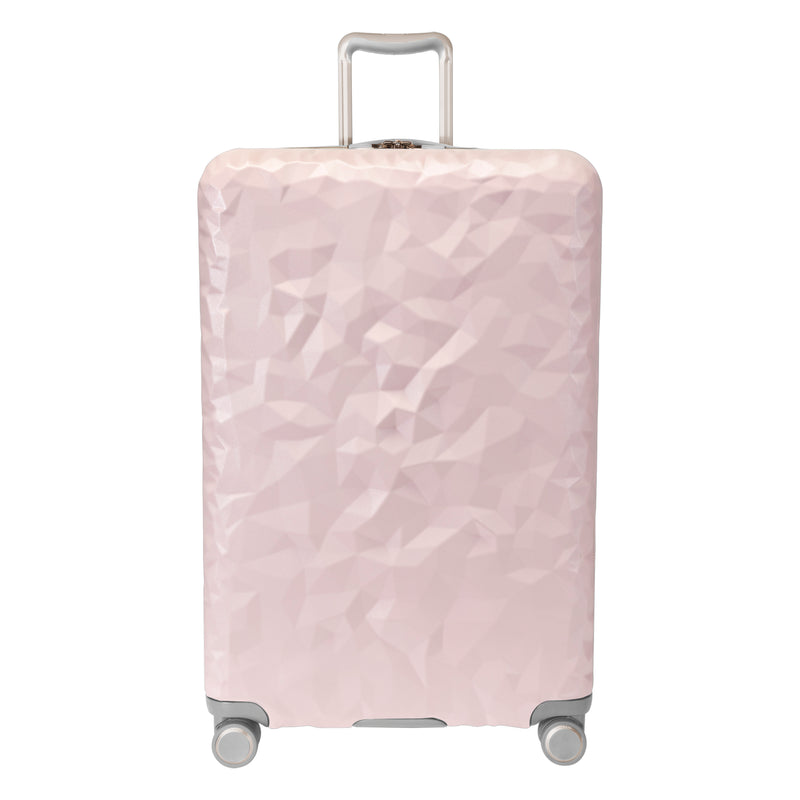 pastel pink hardside Indio suitcase 