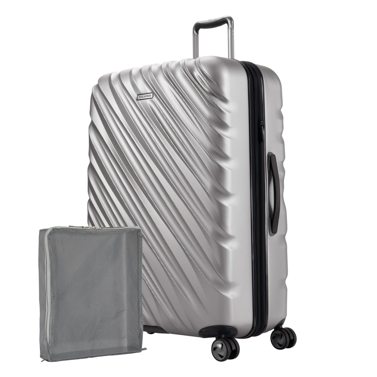 Ricardo Beverly Hills Mojave Mojave Hardside Large Check In Expandable Spinner Platinum