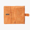 Havana Jane Wristlet Tech Wallet in Orange bottom view~~Color:Orange~~Description:Opened