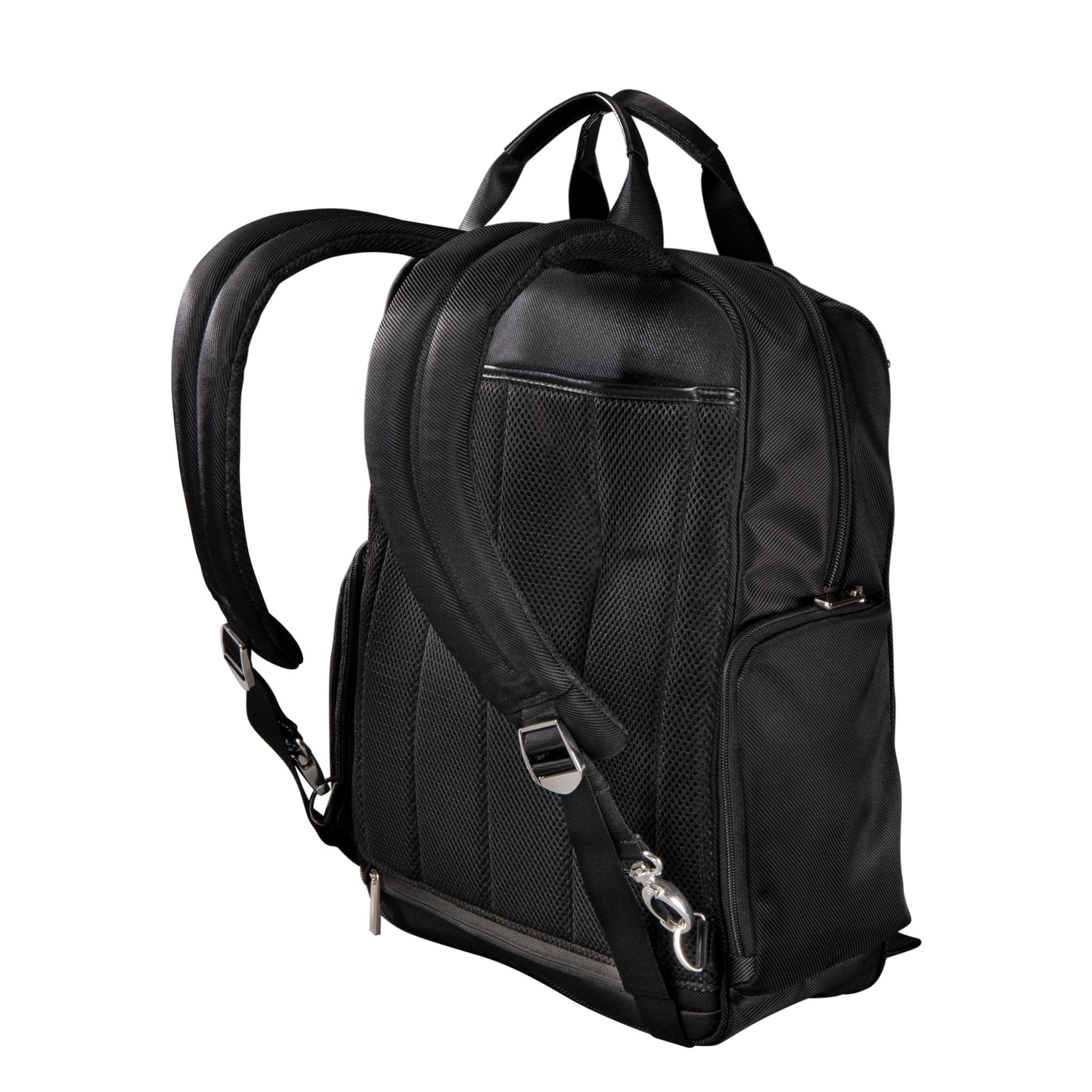 【tostaogic closing】Leather backpack 黒 Man BLACK Backpack in Fabric and Leather Medium